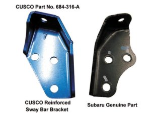 Subaru Legacy Sway Bar Brackets - Rear - Cusco - Harder - `03-`09